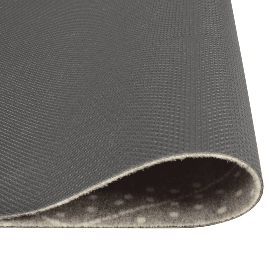 vidaXL Köksmatta maskintvättbar romb 45x150 cm sammet
