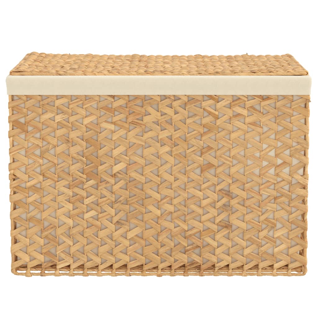 vidaXL Tvättkorg med 3 fack 75x42,5x52 cm vattenhyacint