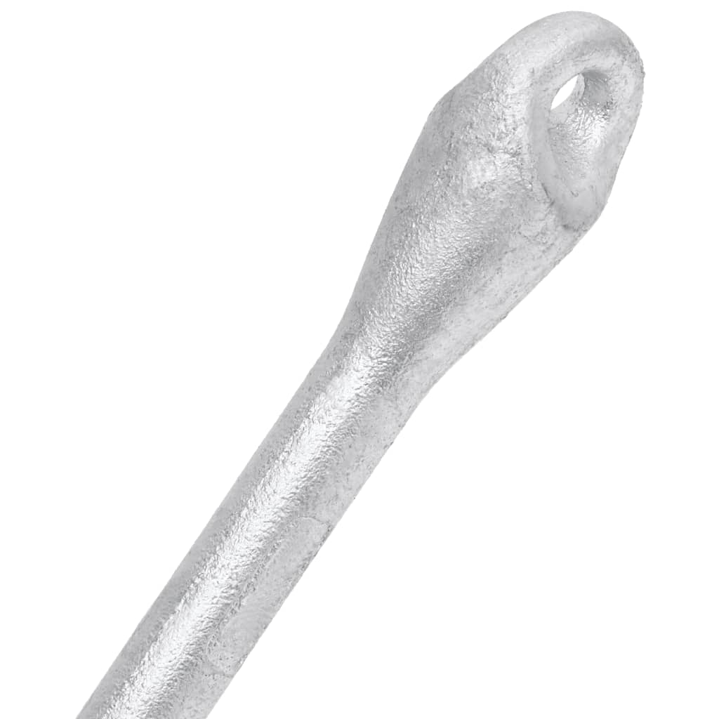 vidaXL Hopfällbart ankare silver 3,2 kg smidbart järn