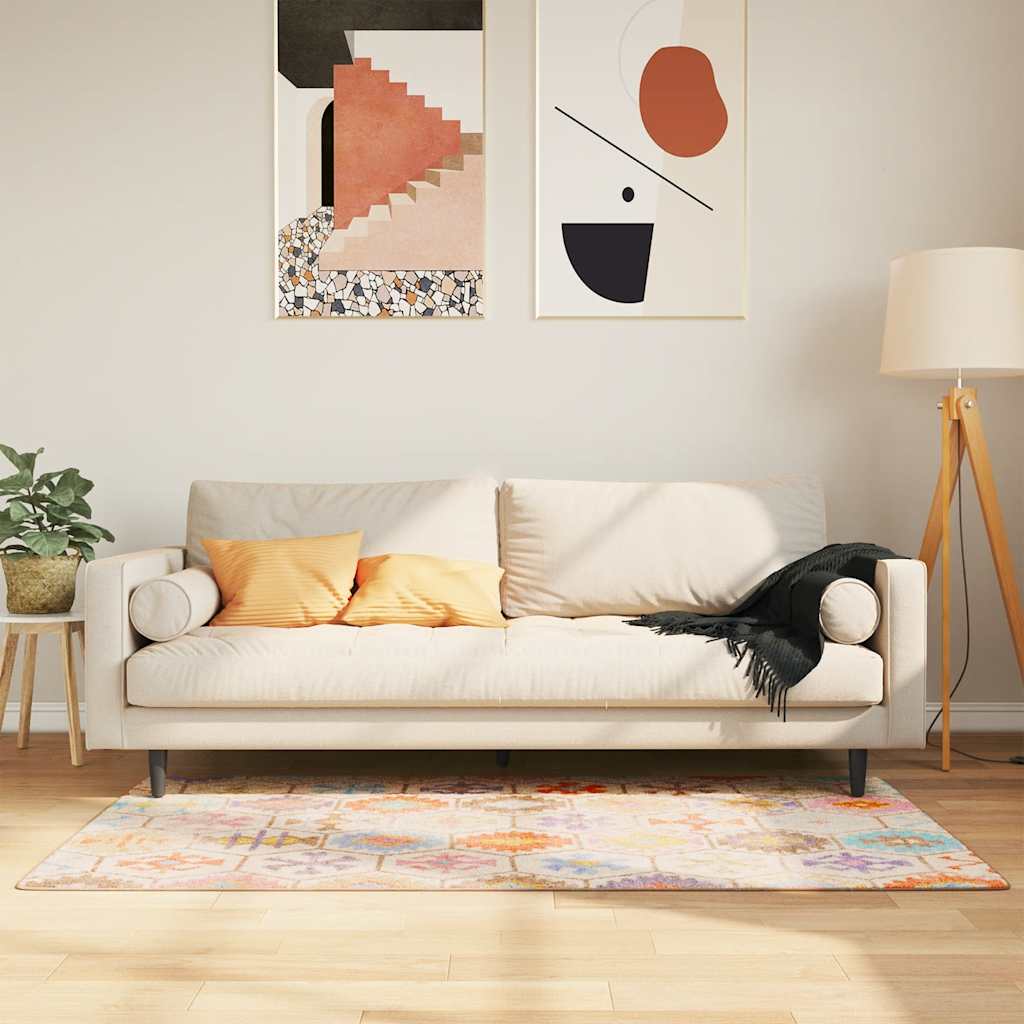 vidaXL Matta tvättbar flerfärgad 80x150 cm