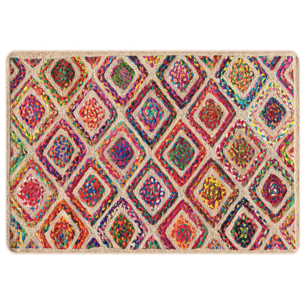 vidaXL Matta tvättbar flerfärgad 120x180 cm