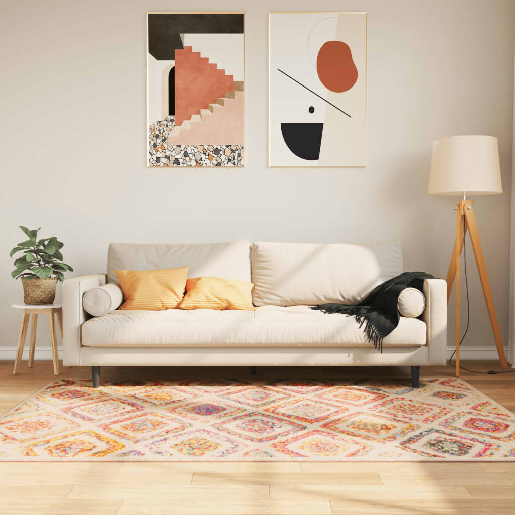vidaXL Matta tvättbar flerfärgad 120x180 cm