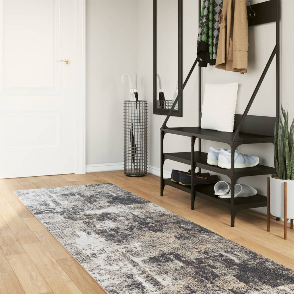 vidaXL Matta tvättbar flerfärgad 80x300 cm