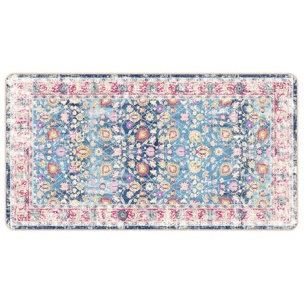 vidaXL Matta tvättbar flerfärgad 80x150 cm