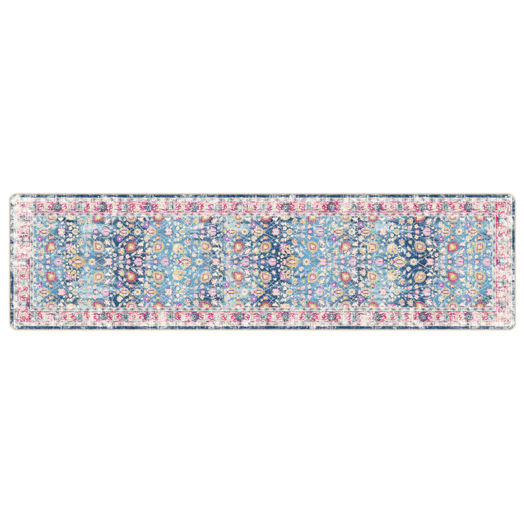 vidaXL Matta tvättbar flerfärgad 80x300 cm
