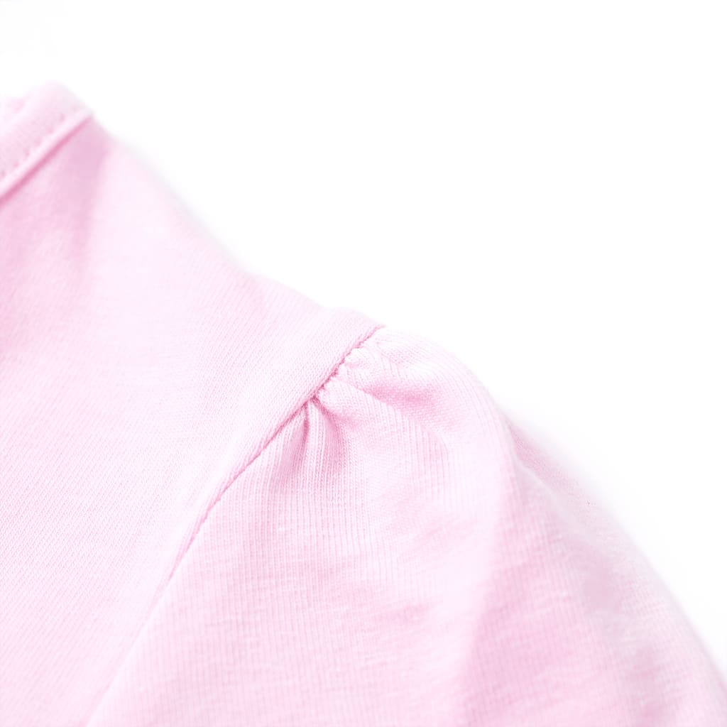 vidaXL T-shirt för barn ljusrosa 116