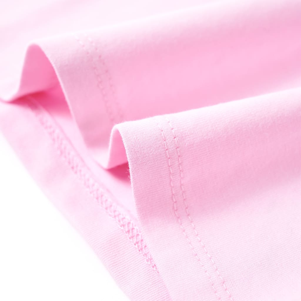 vidaXL T-shirt för barn ljusrosa 116
