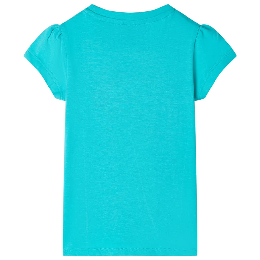 vidaXL T-shirt för barn mintgrön 128