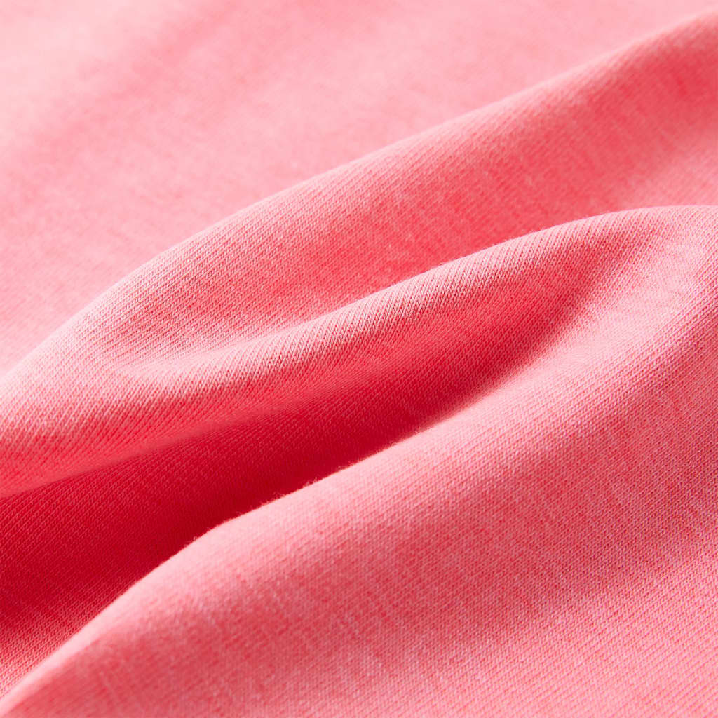 vidaXL T-shirt för barn neonrosa 116