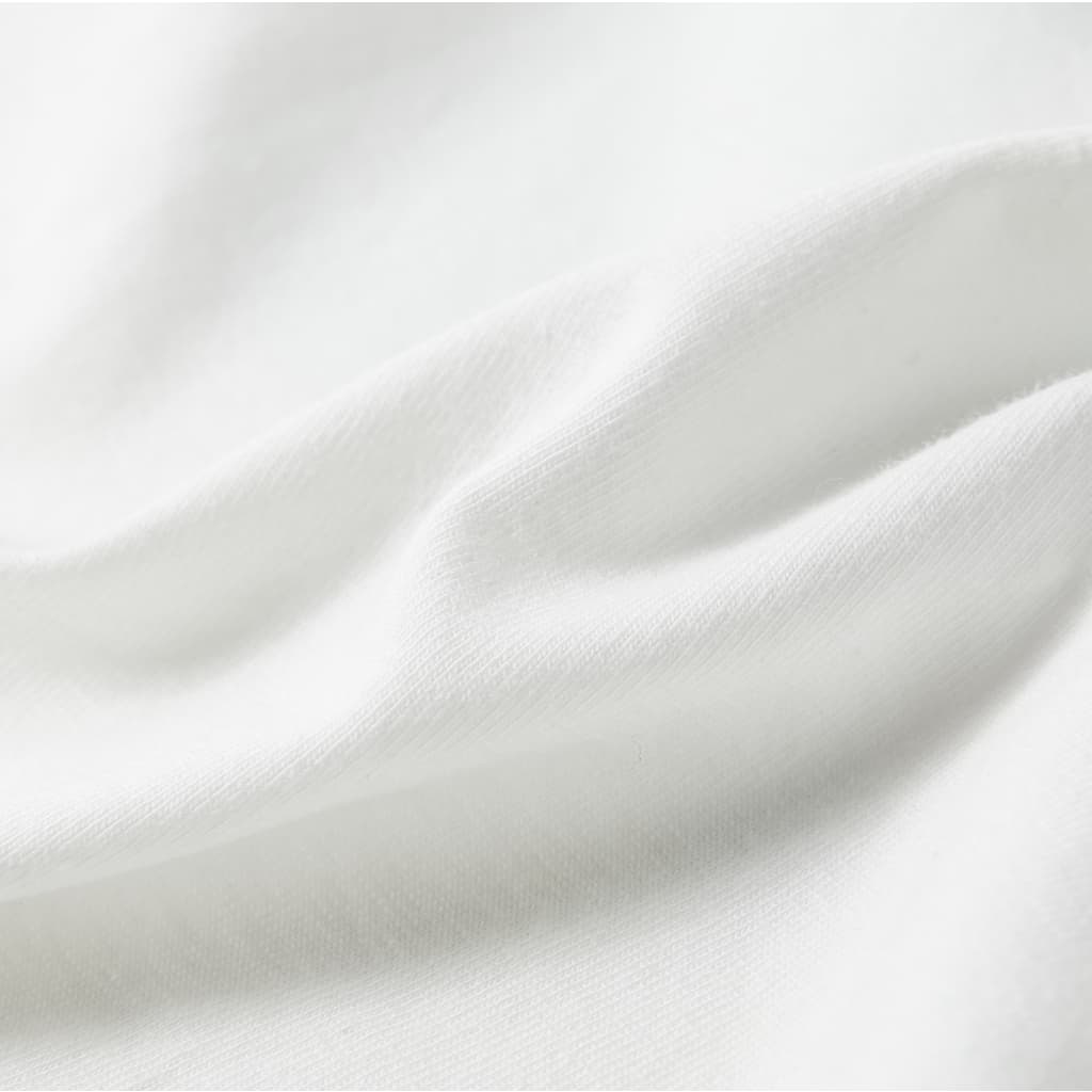 vidaXL T-shirt med volangärmar för barn vit 116