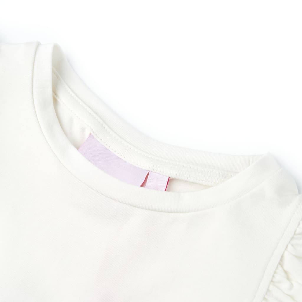 vidaXL T-shirt för barn ecru 104