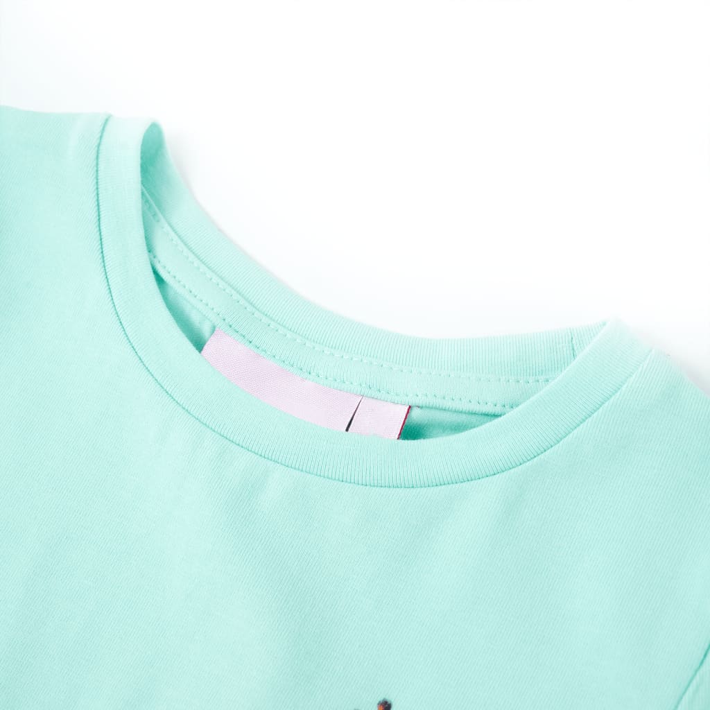 vidaXL Kids'T-shirt Light Aqua 140 Aquamarine 116