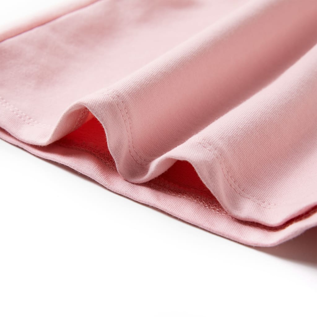 vidaXL Barnklänning med dragsko ljus rosa 104