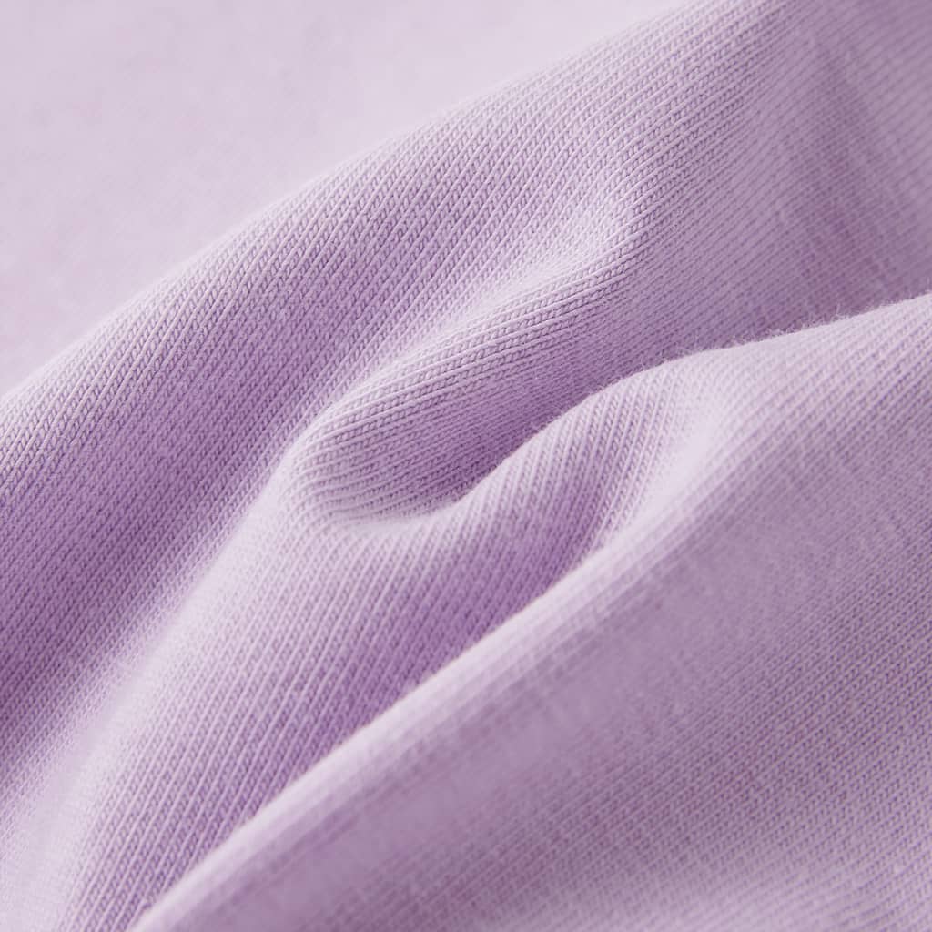vidaXL T-shirt för barn ljus lila 104