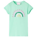 vidaXL Kids'T-shirt Lilac 140 Green 92