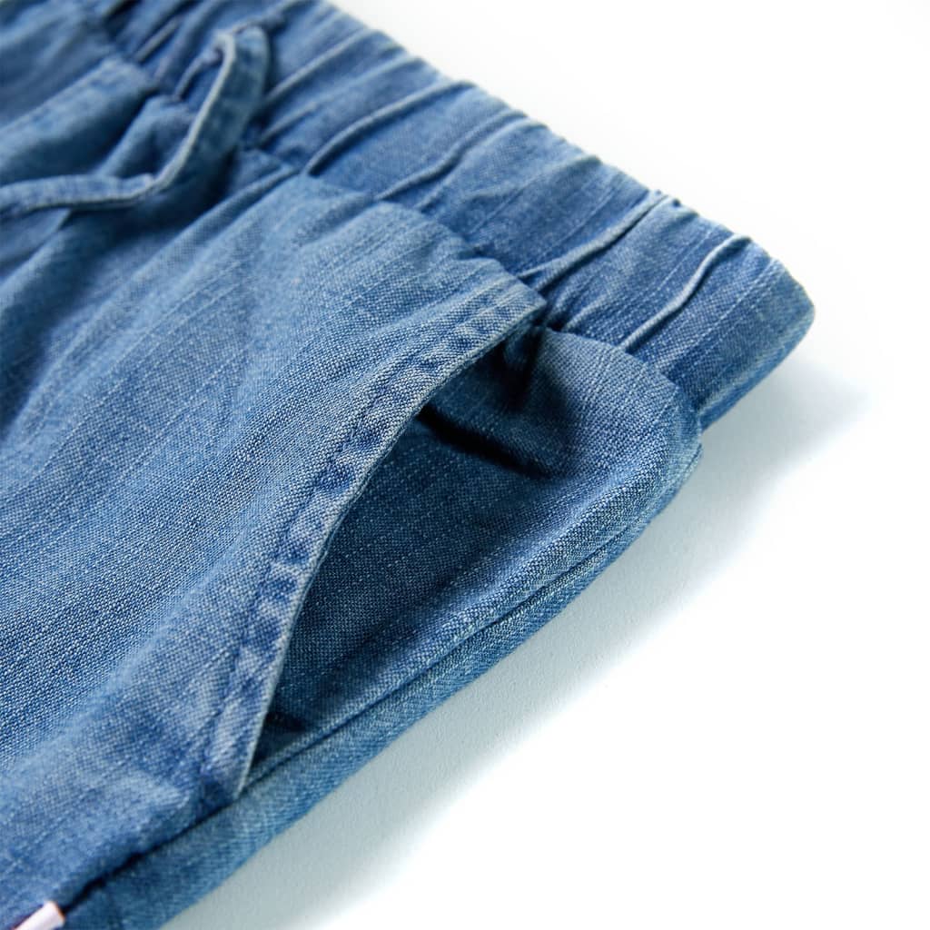vidaXL Kids'Shorts Denim Blue 140 Blue 116
