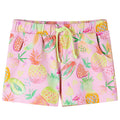 vidaXL Barnshorts med snöre mild rosa 104