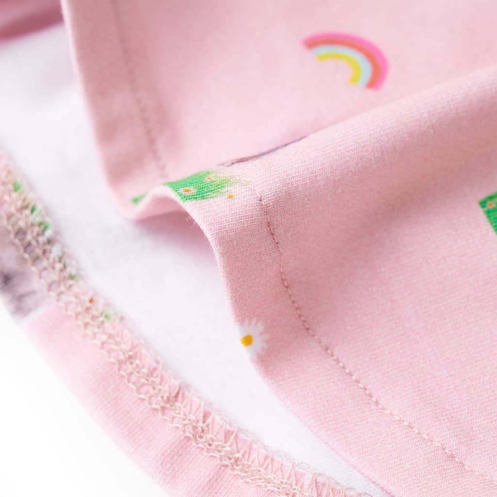 vidaXL Shorts för barn med snöre ljusrosa 128