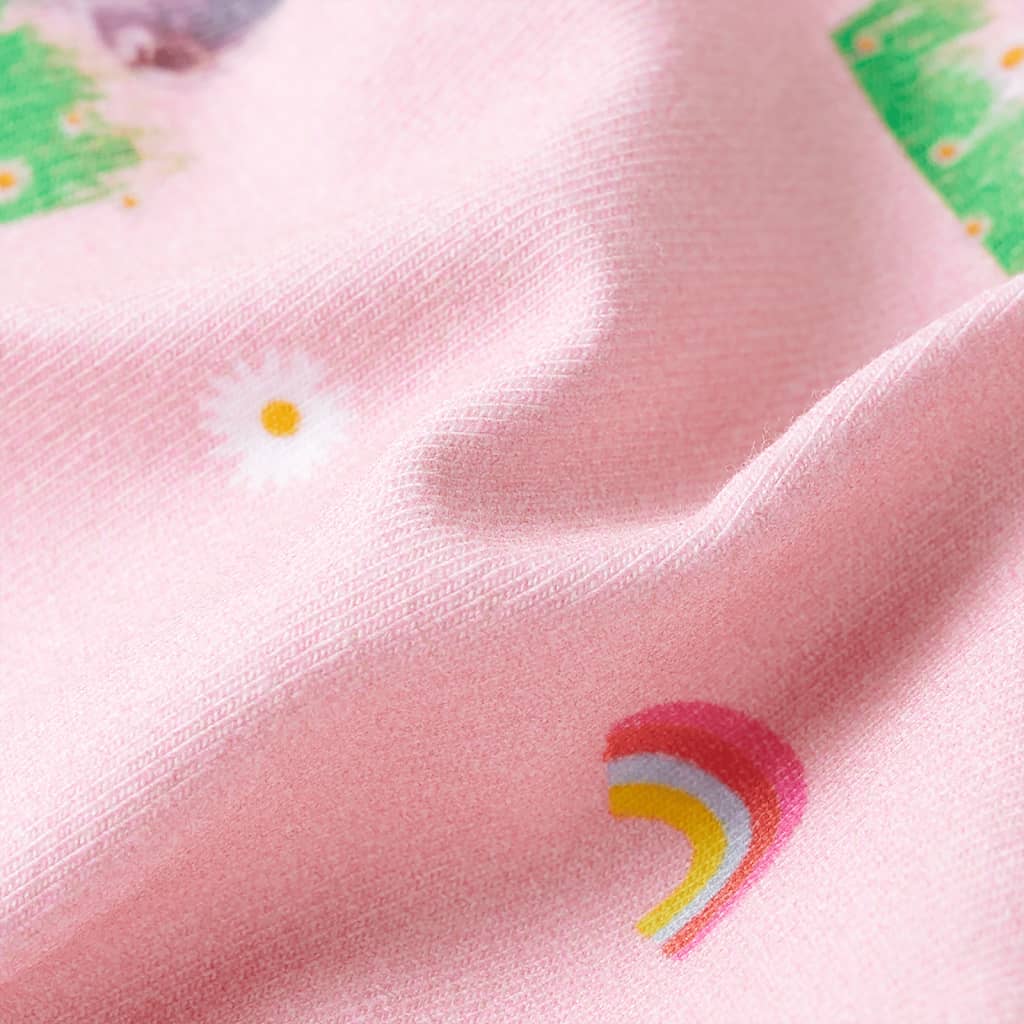 vidaXL Shorts för barn med snöre ljusrosa 128