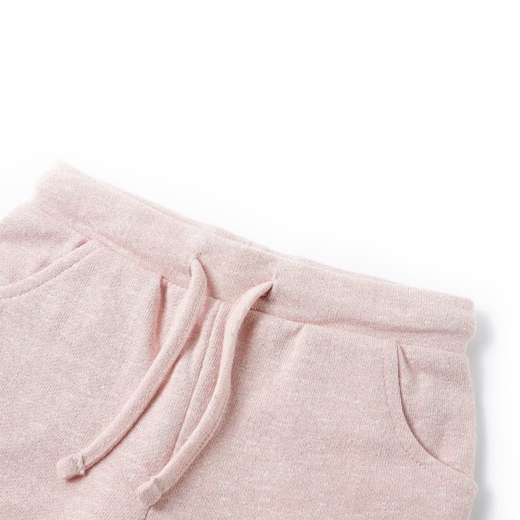 vidaXL Barnshorts med snöre blandad ljusrosa 116