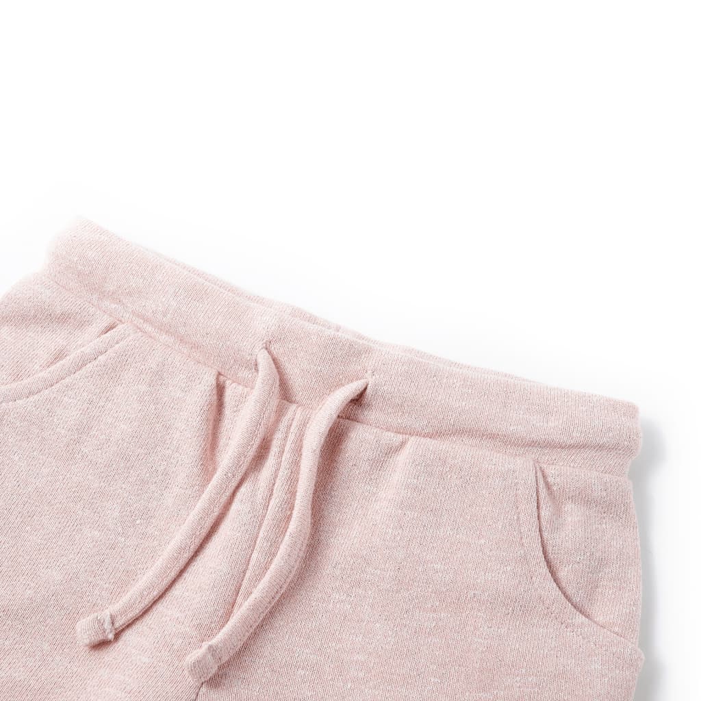 vidaXL Barnshorts med snöre blandad ljusrosa 128