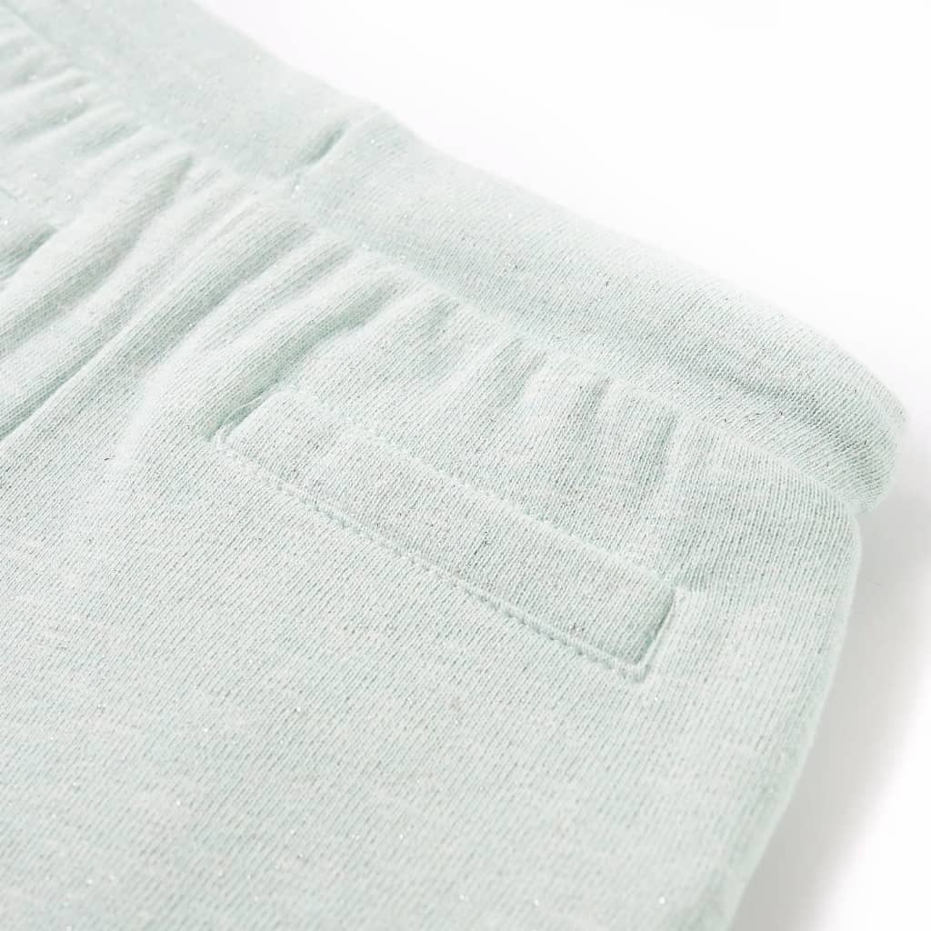 vidaXL Barnshorts med snöre blandad ljus mintgrön 116