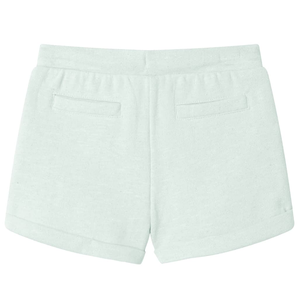 vidaXL Barnshorts med snöre blandad ljus mintgrön 140
