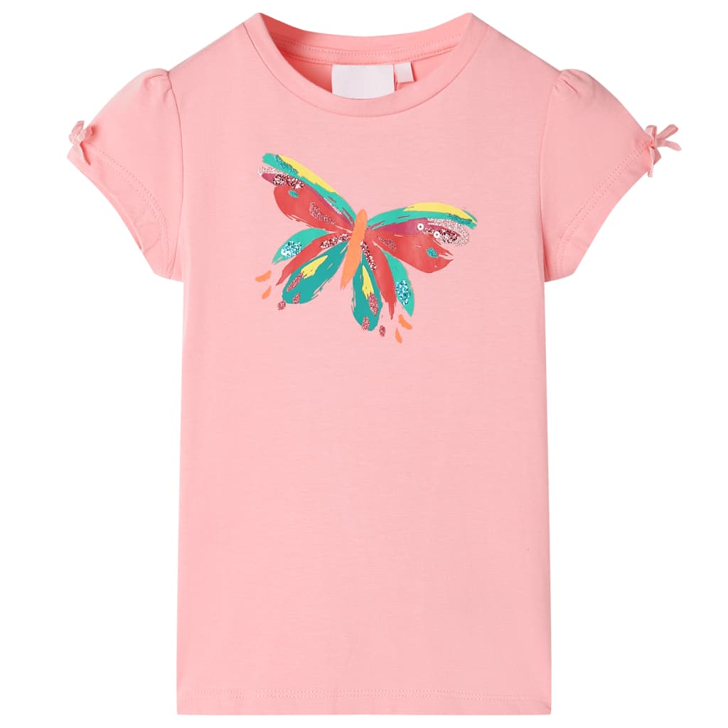 vidaXL T-shirt för barn rosa 104