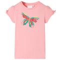 vidaXL T-shirt för barn rosa 104