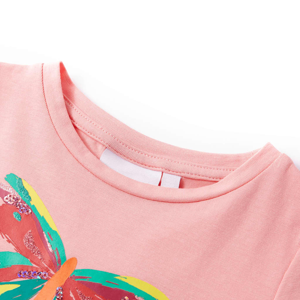 vidaXL T-shirt för barn rosa 104