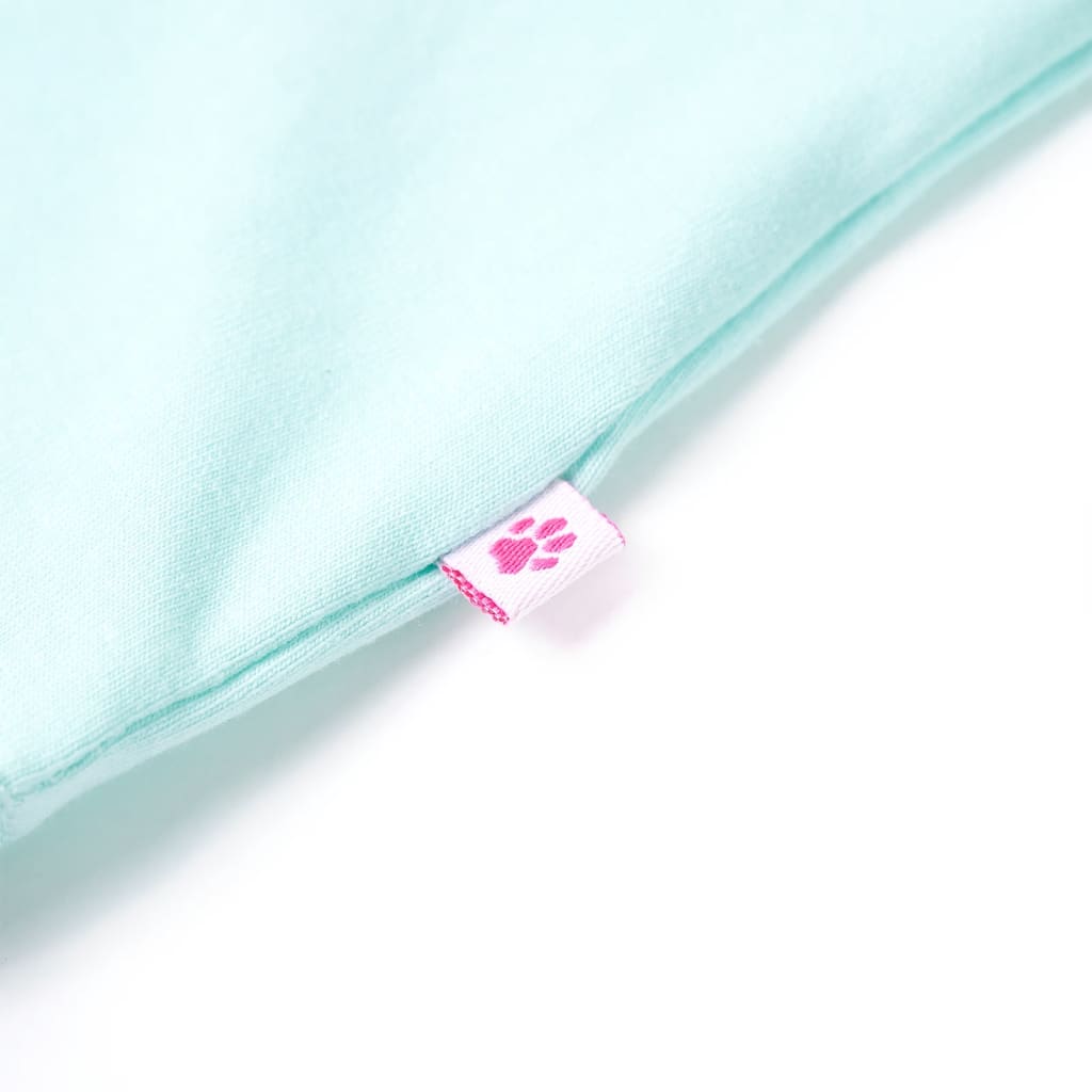 vidaXL Kids'T-shirt Peach 140 Aquamarine 128