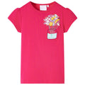 vidaXL T-shirt för barn stark rosa 116