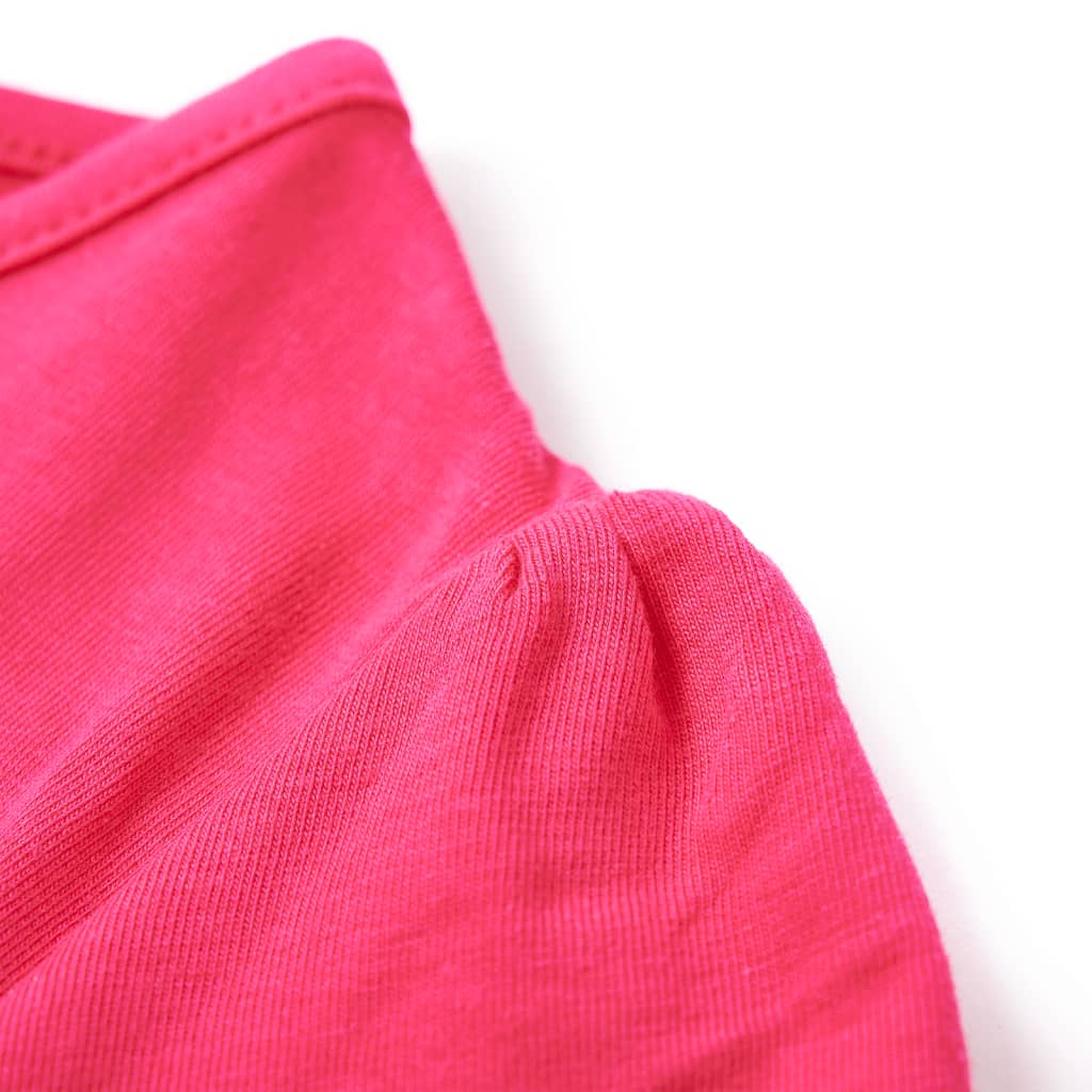 vidaXL T-shirt för barn stark rosa 116