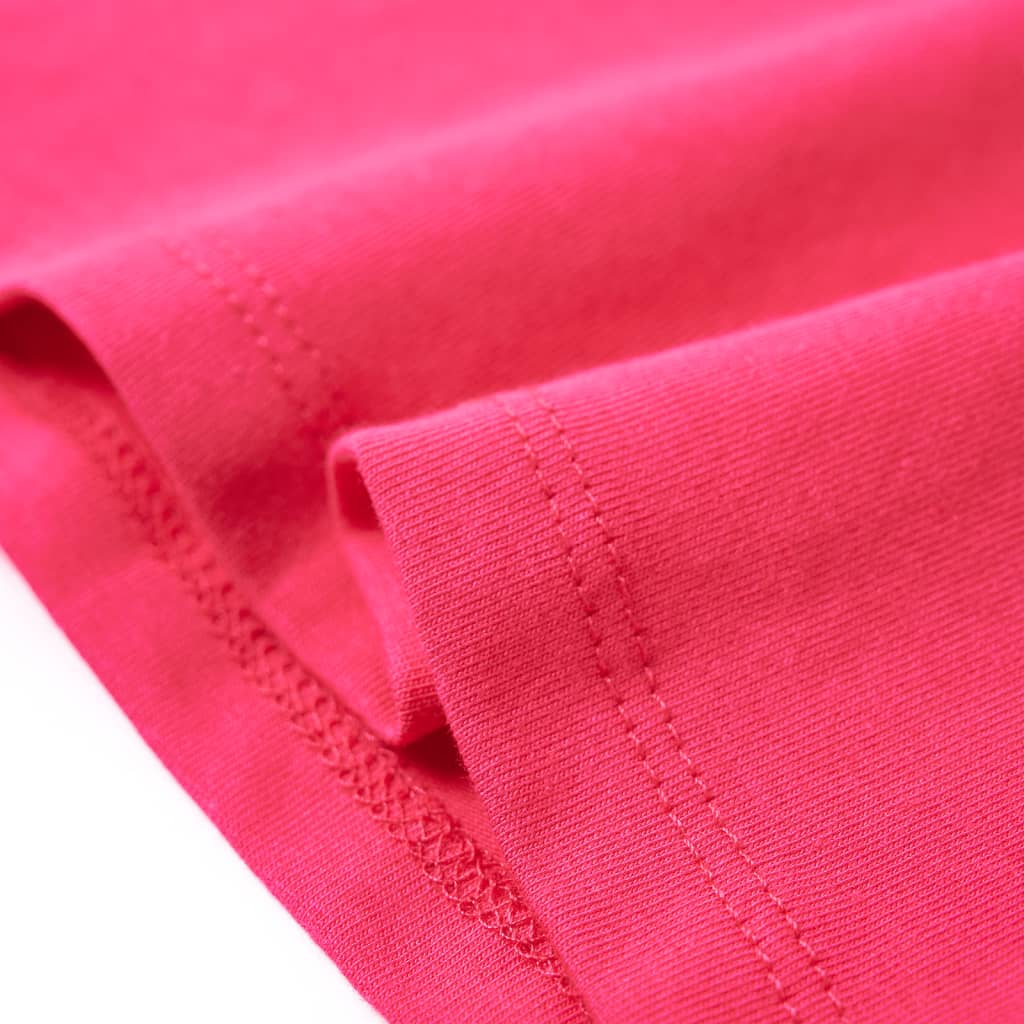 vidaXL T-shirt för barn stark rosa 116