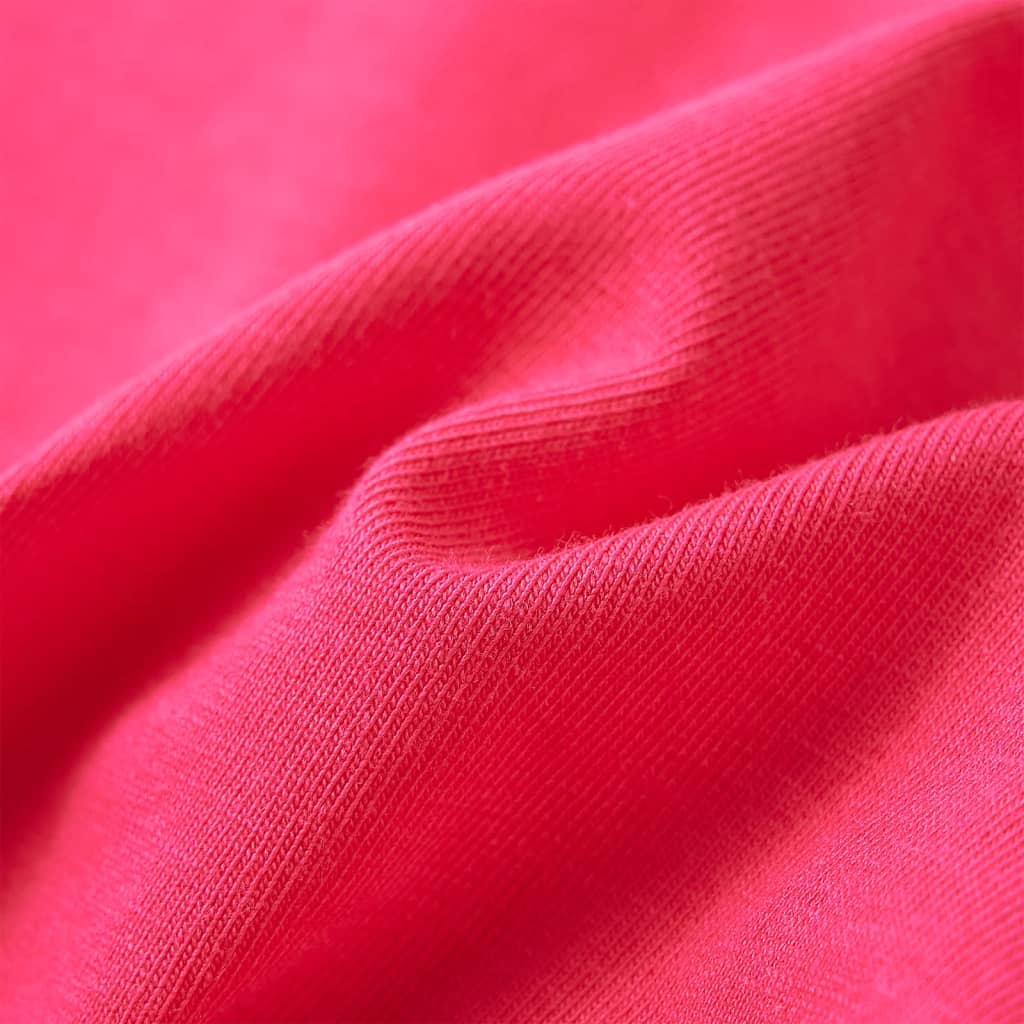 vidaXL T-shirt för barn stark rosa 116