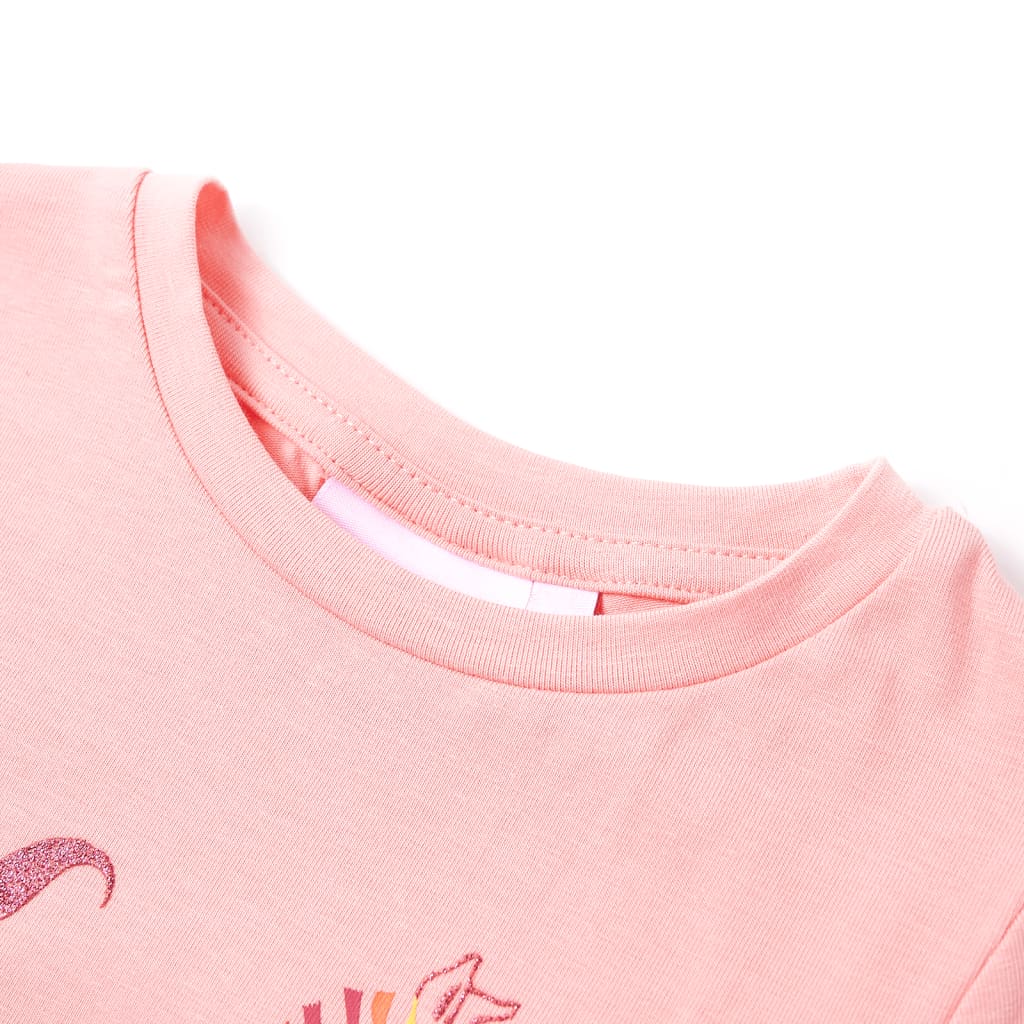 vidaXL T-shirt för barn rosa 104