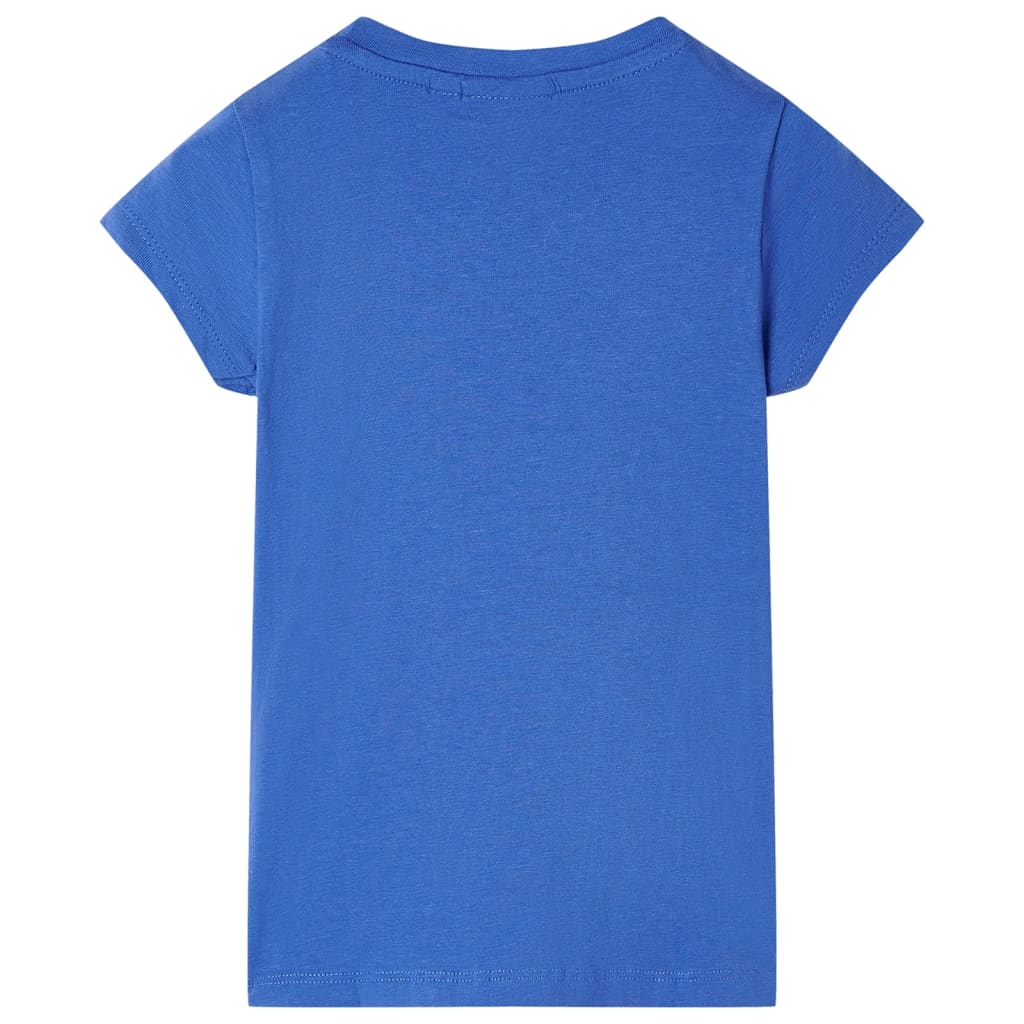 vidaXL T-shirt för barn koboltblå 116