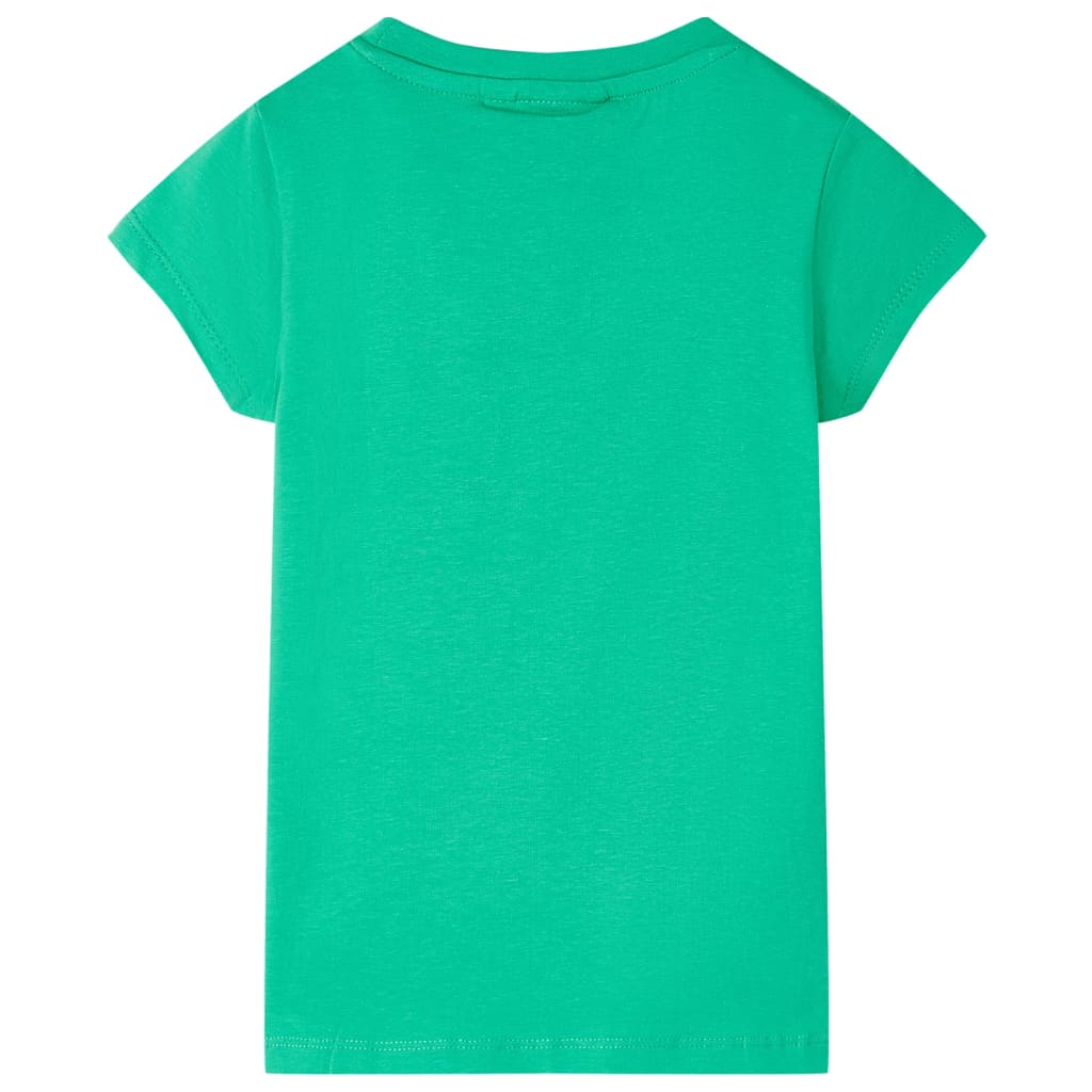 vidaXL T-shirt för barn grön 116