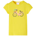 vidaXL T-shirt för barn gul 104