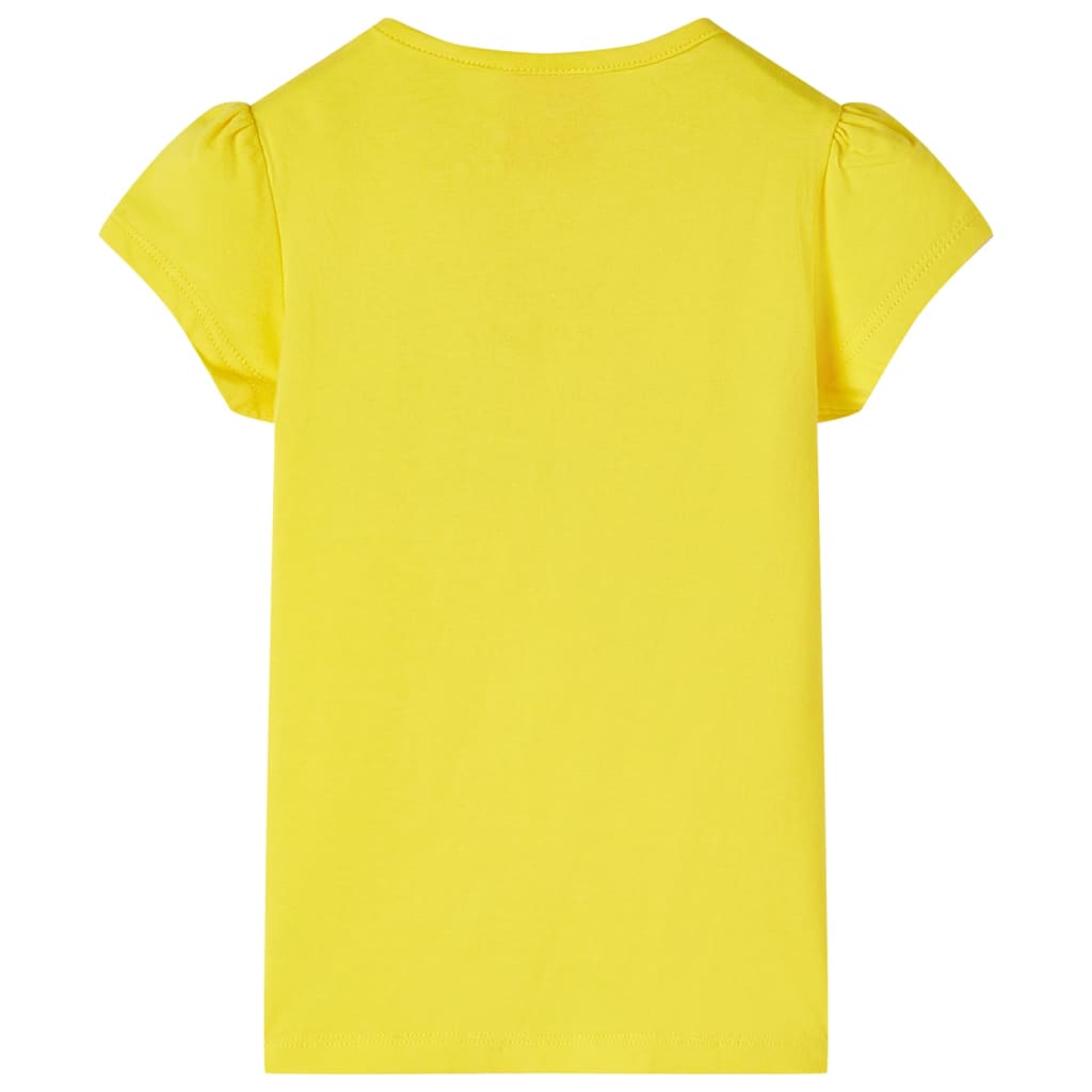 vidaXL T-shirt för barn gul 104