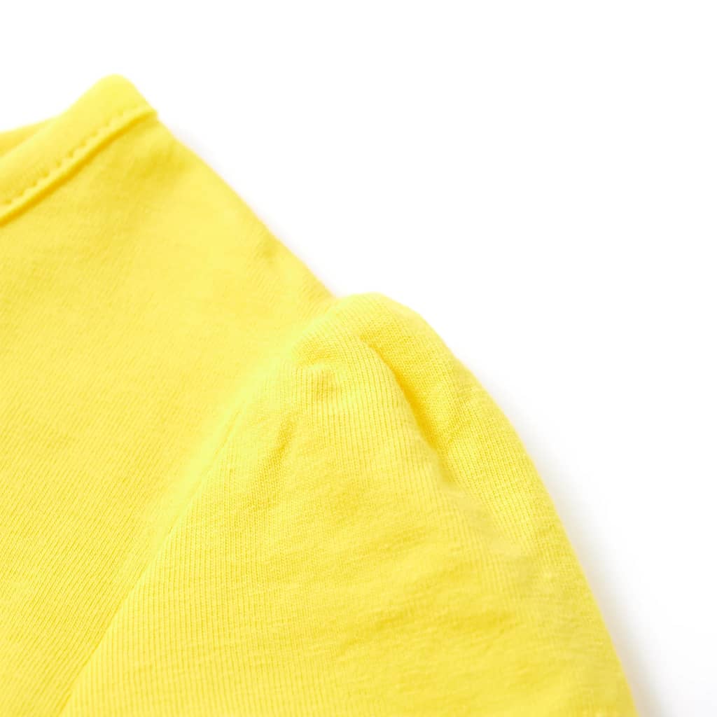 vidaXL T-shirt för barn gul 104