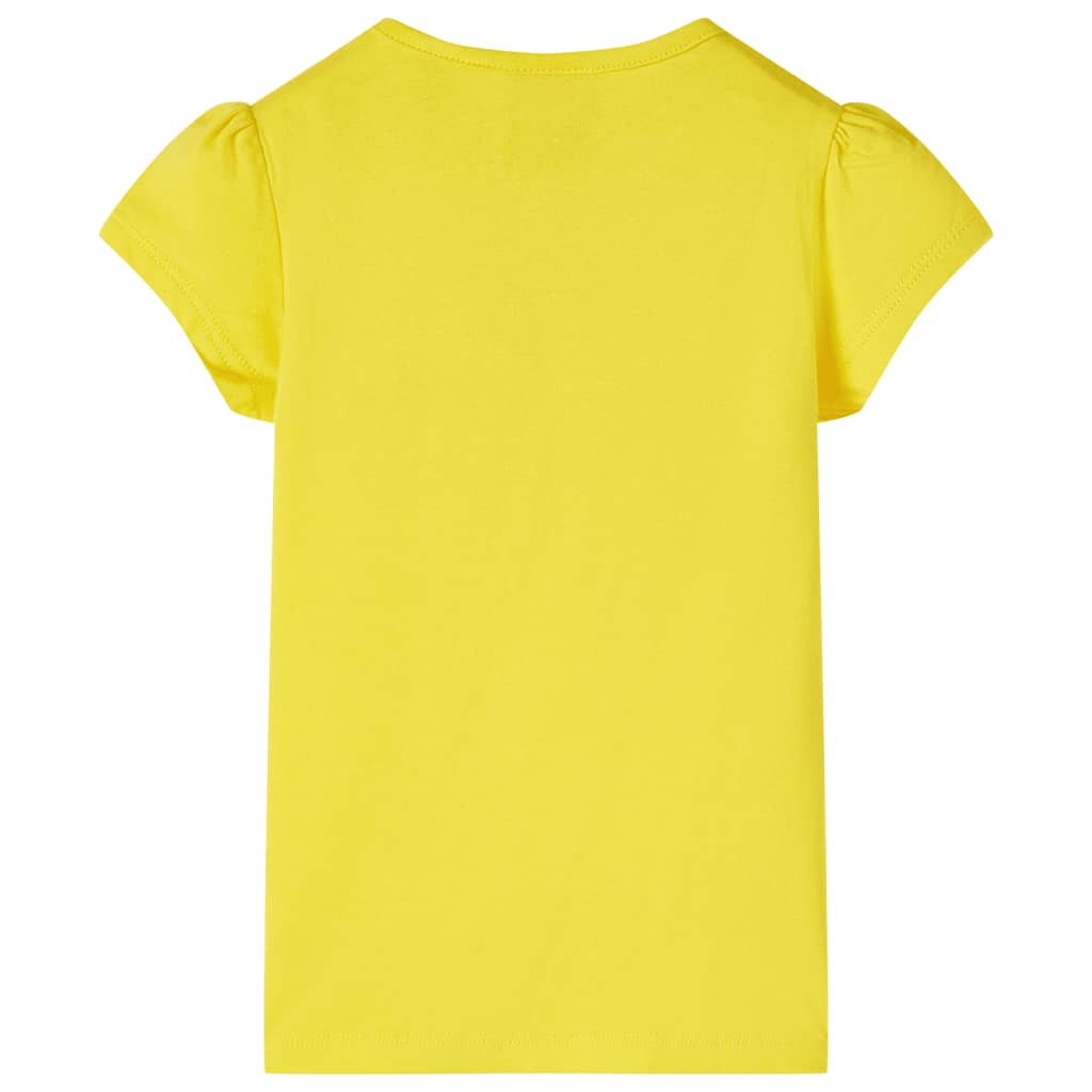 vidaXL T-shirt för barn gul 116