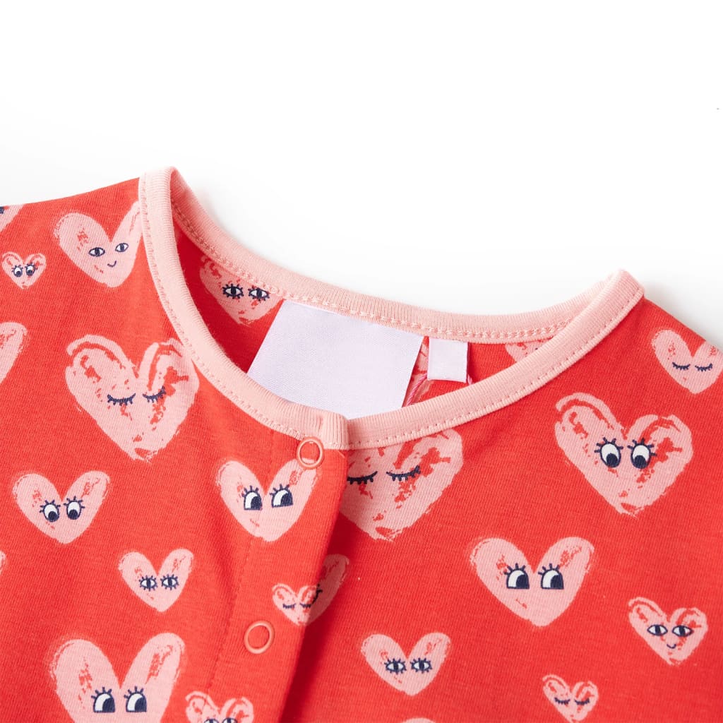 vidaXL Jumpsuit för barn röd 116