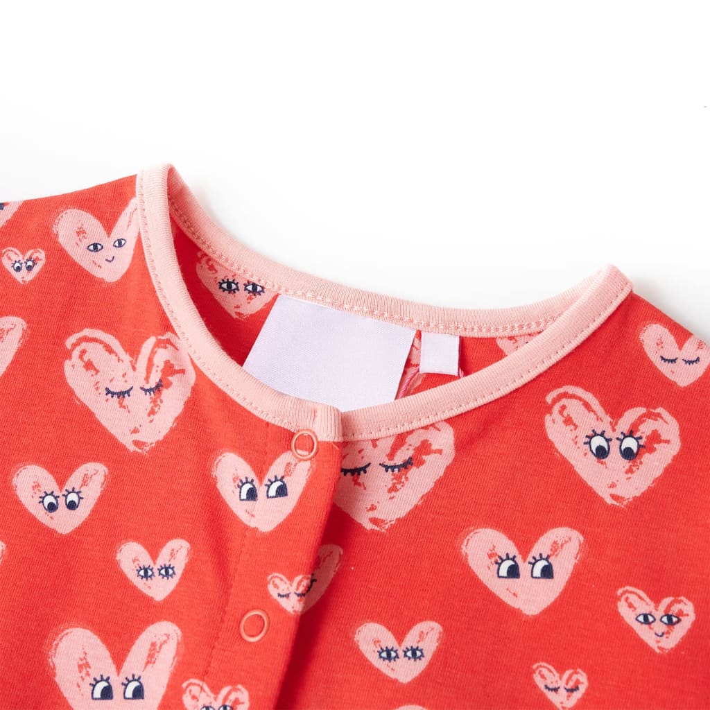 vidaXL Jumpsuit för barn röd 128