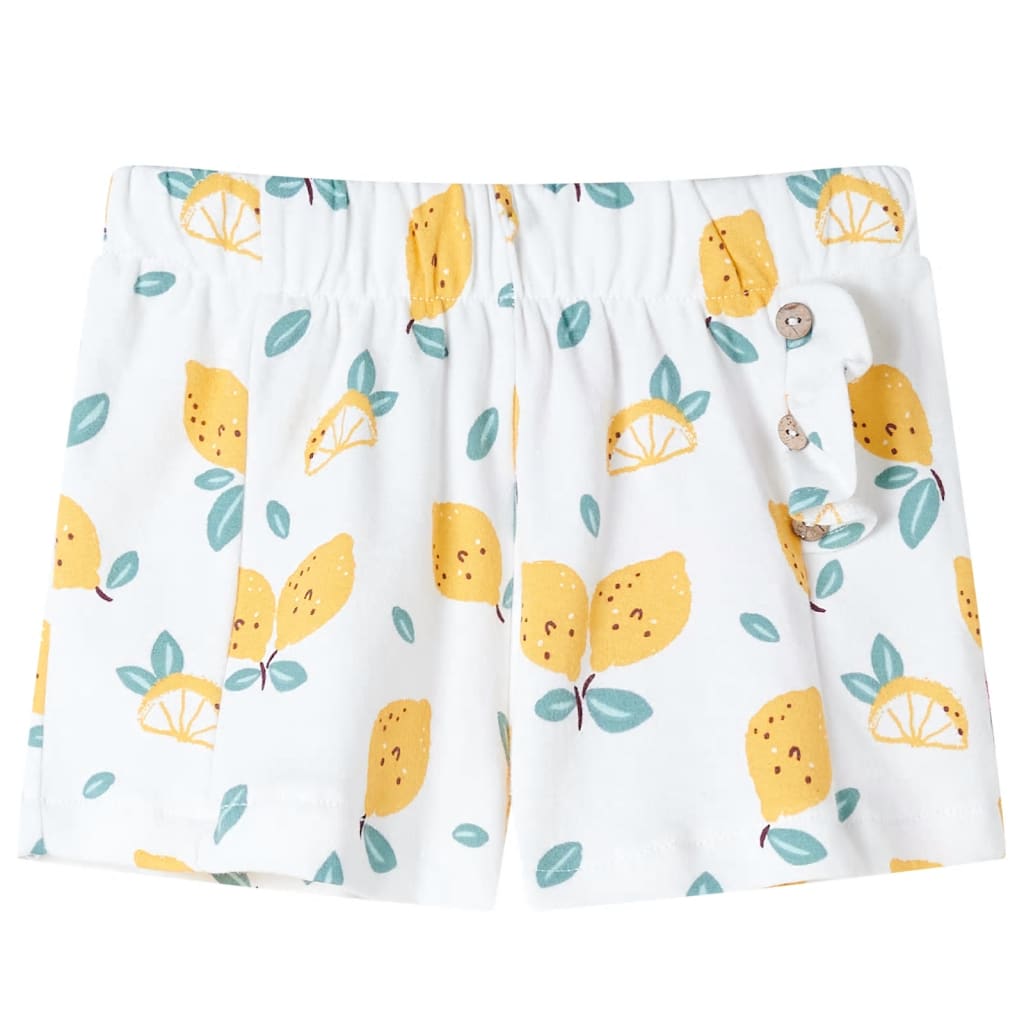 vidaXL Shorts för barn ecru 128