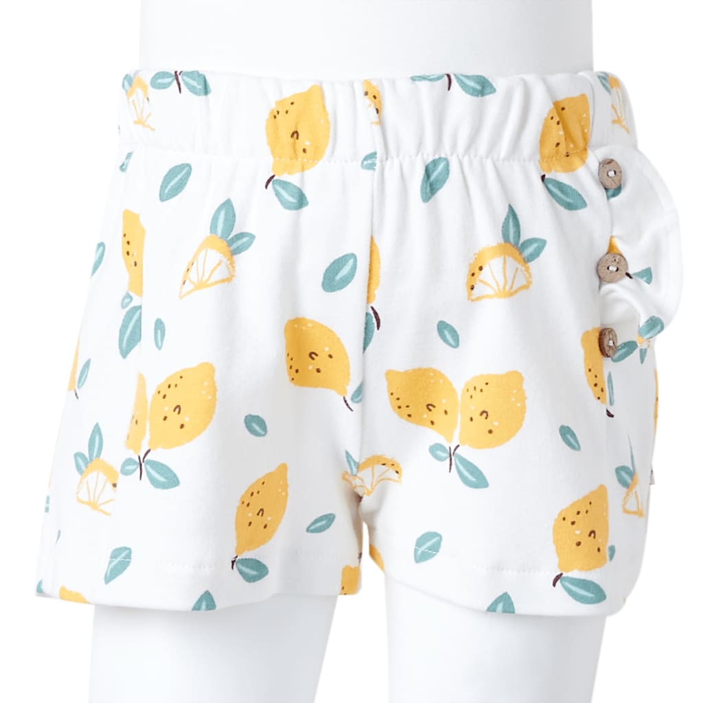 vidaXL Shorts för barn ecru 128