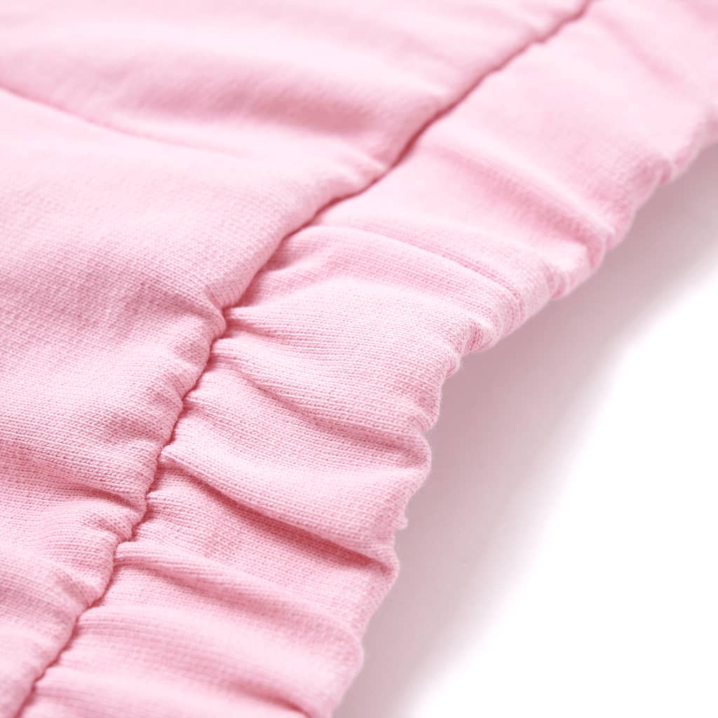 vidaXL Barnshorts med rand ljusrosa 128