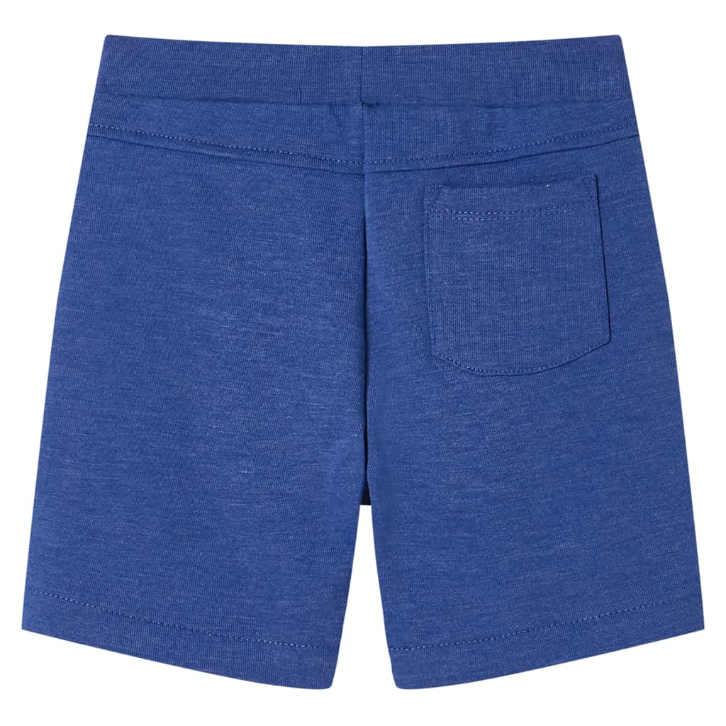 vidaXL Barnshorts med snöre blå melange 116