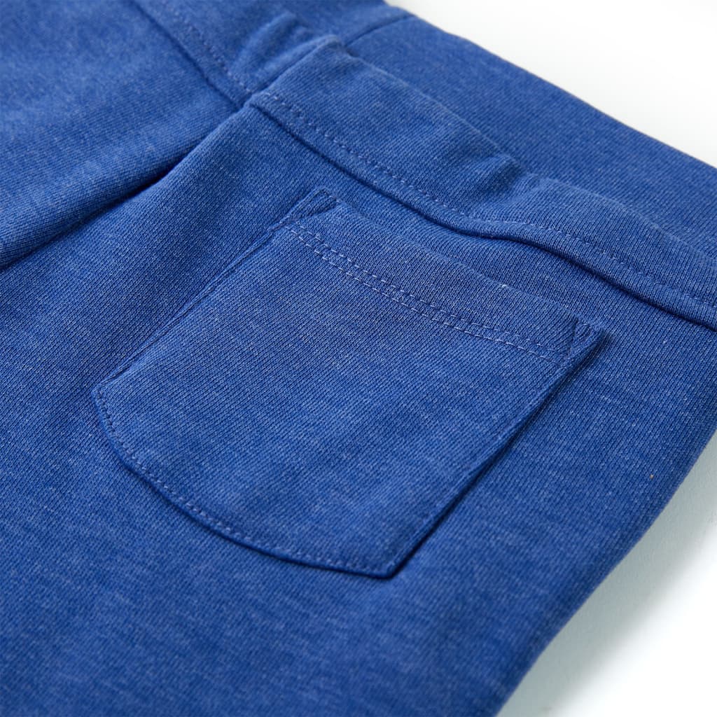 vidaXL Barnshorts med snöre blå melange 116