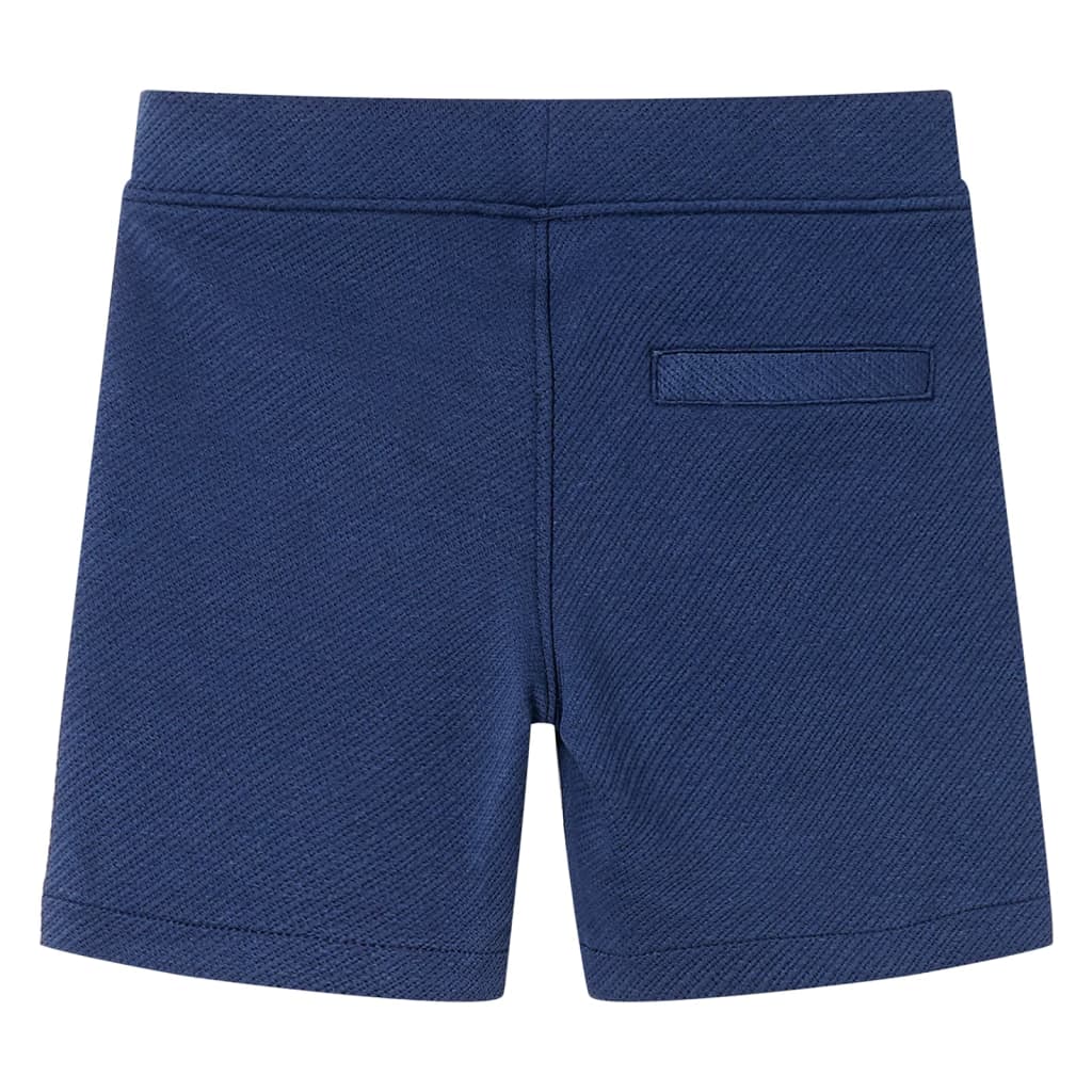 vidaXL Barnshorts med snöre mörkblå 116